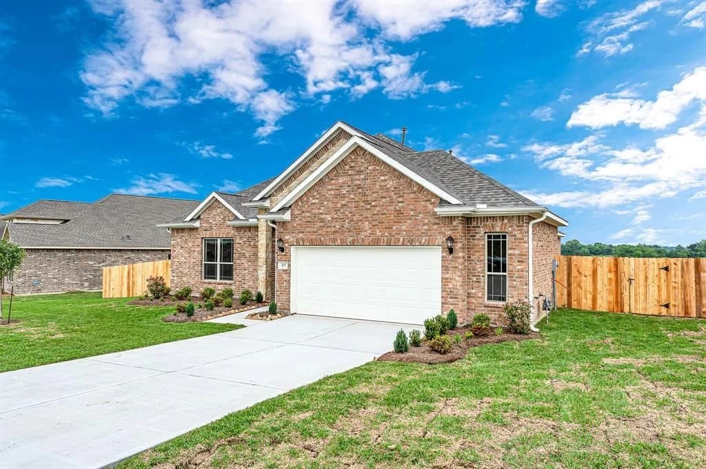 Brick home exterior