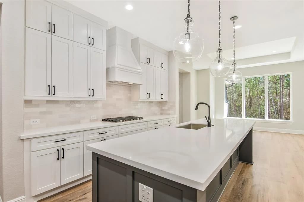 Kitchen cabinetry and island detail
